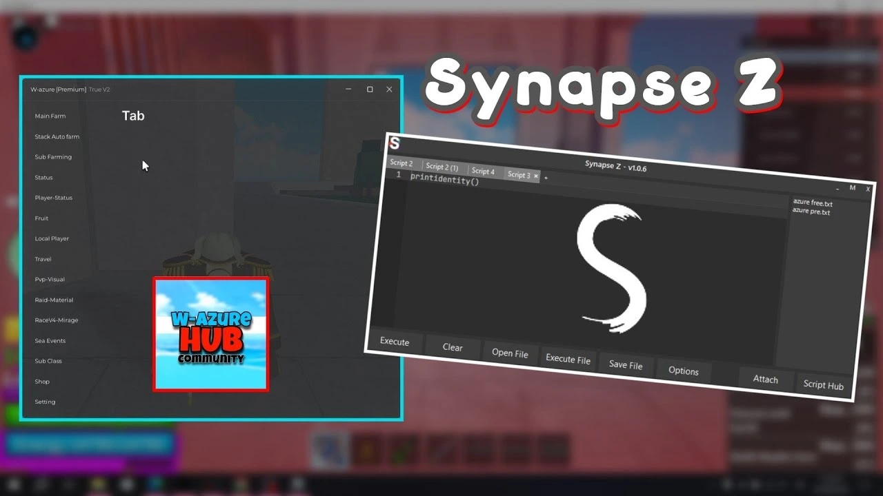 Synapse Z Executor features overview — script hub, injection panel, and settings